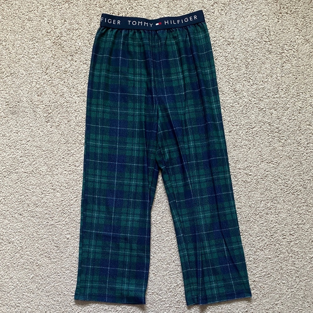 Donating Soon! Tommy Hilfiger Boys Medium 8-10 Classic Plaid Pajama Pants